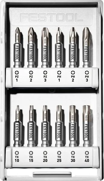 Assortimento di inserti Festool DB CE 50/12 set 1 205089