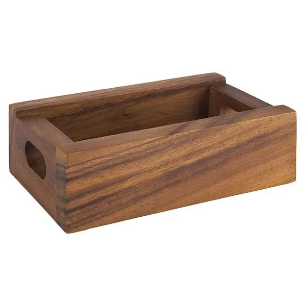 Scatola legno APS -TABLE- 15 x 95 cm altezza: 5 cm legno di acacia spazio per circa 20 bustine di tè spazio per 2 macinini...