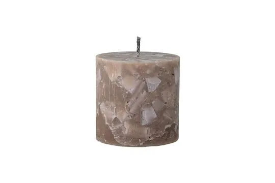 Candela di paraffina marrone Terrazzo Bloomingville - 15cm