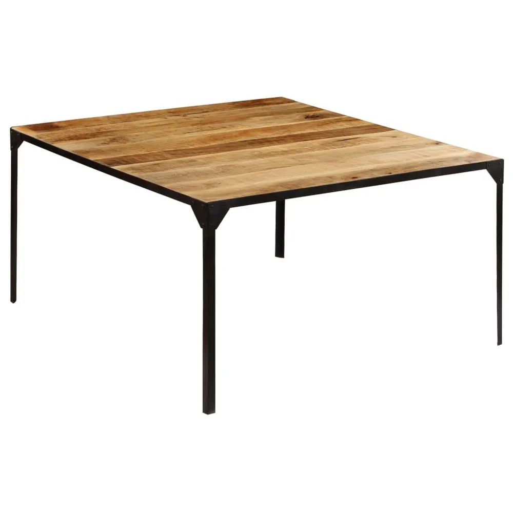 Centrotavola Decorativo Tavolo da Pranzo 140x140x76 cm Legno Massello di Mango