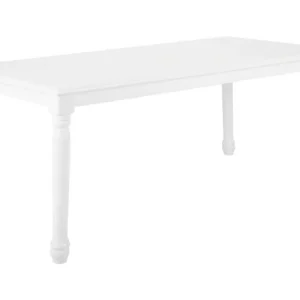 Centrotavola Decorativo Tavolo da pranzo legno bianco 180 x 90 cm CARY