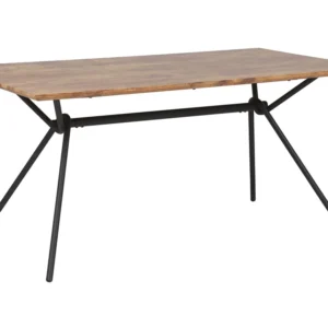 Vassoio Portatile Tavolo da pranzo legno cupo / nero 160 x 90 cm AMSTERDAM