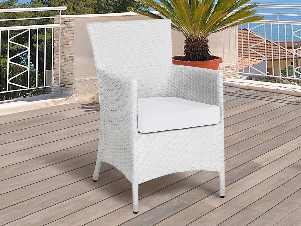 Set di 8 federe crema per cuscini della sedia ITALY