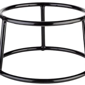 Supporto per buffet APS -MULTI ROUND- Ø 155 / 18 cm altezza: 10 cm metallo verniciato nero con rivestimento gomma antisciv...