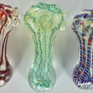 2.5" C.T Fancy Stripe Temperato Hand Pipe