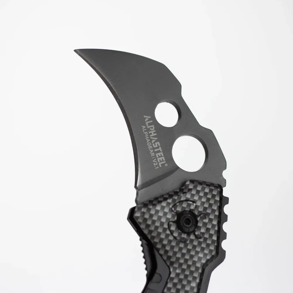 ALPHASTEEL - 7" Folding Pocket Knife - Void per Adulti