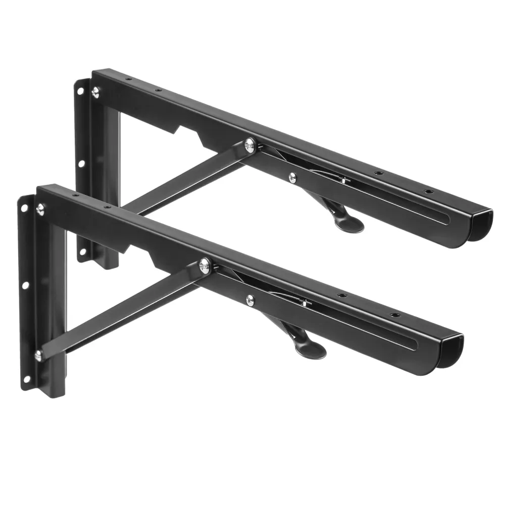 Maclean MC-876 Wall Brackets Folding Shelf Mount Table 50kg Uniforme Set Assembly Elements