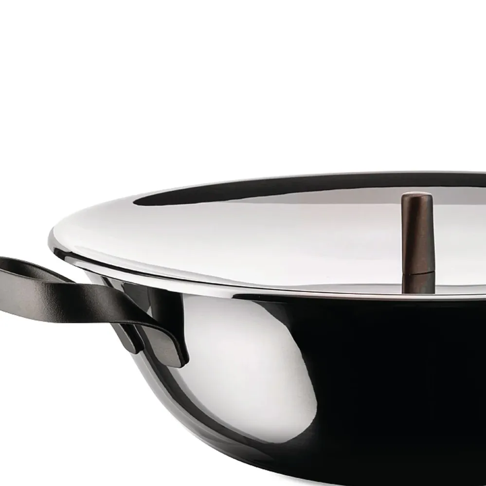 Alessi Wok con Coperchio EDO D34 cm
