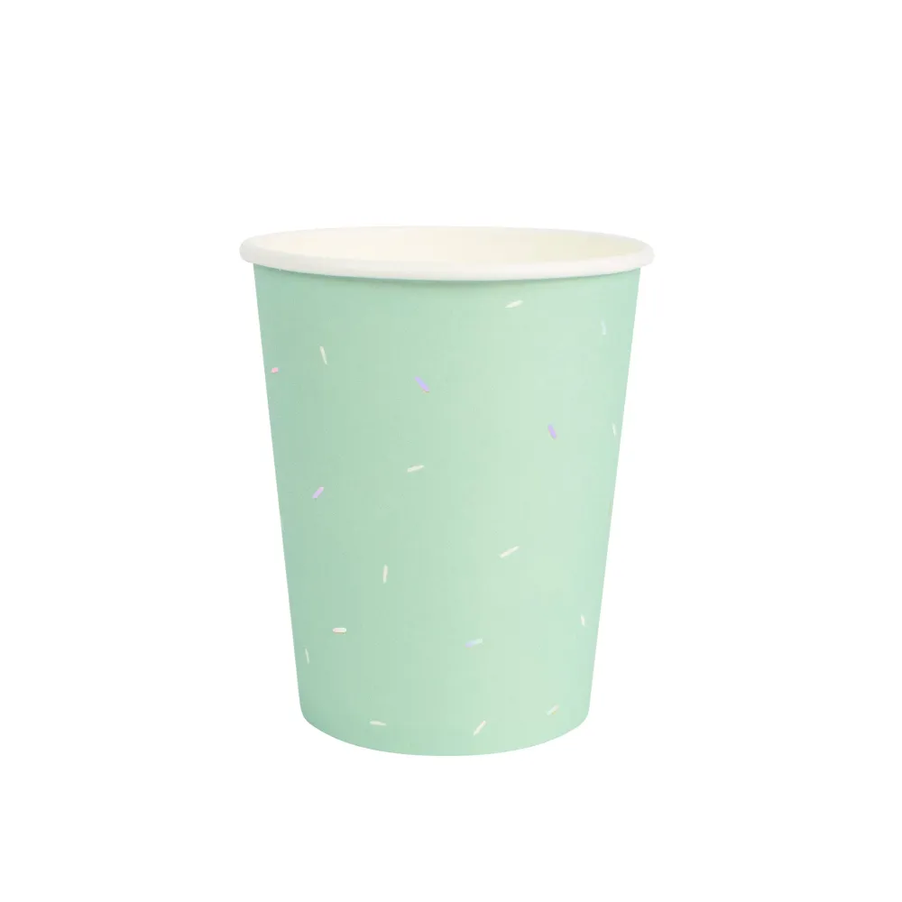 8 Bicchieri Carta - Menta