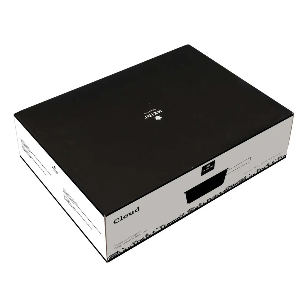 Caquelon Aluminium Schwarz - 21cm