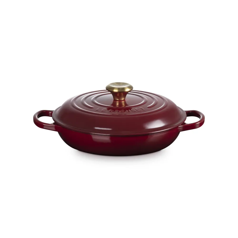 LE CREUSET Tegame Basso Evolution 26cm Garnet Ghisa Vetrificata