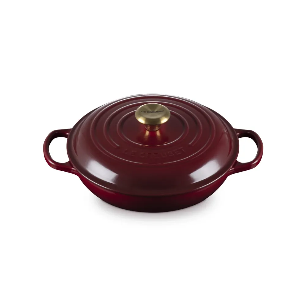 LE CREUSET Tegame Basso Evolution 26cm Garnet Ghisa Vetrificata