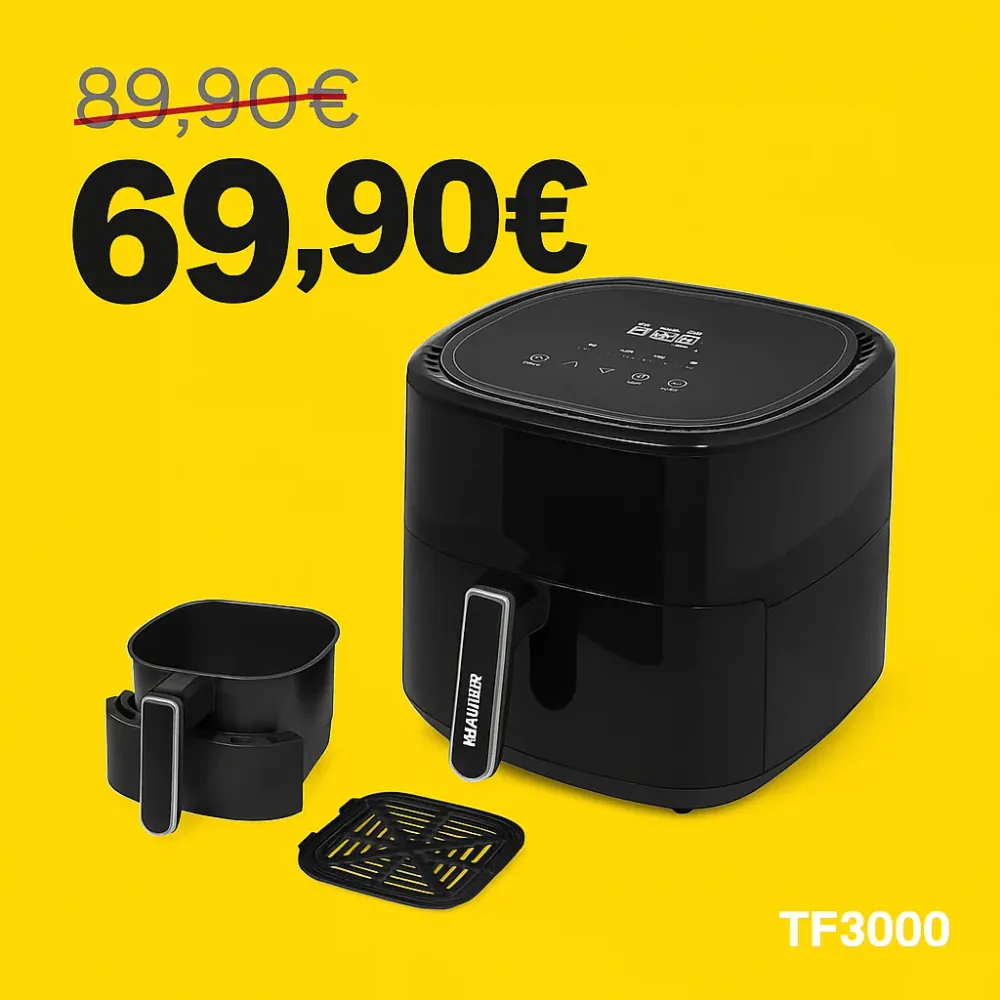 Friggitrice ad aria 6 L con finestra