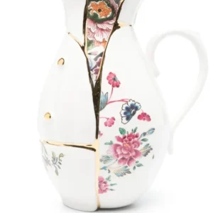 "KINTSUGI" CARAFFA PORCELLANA E ORO 18,99X14,23 H. 25,5 CM