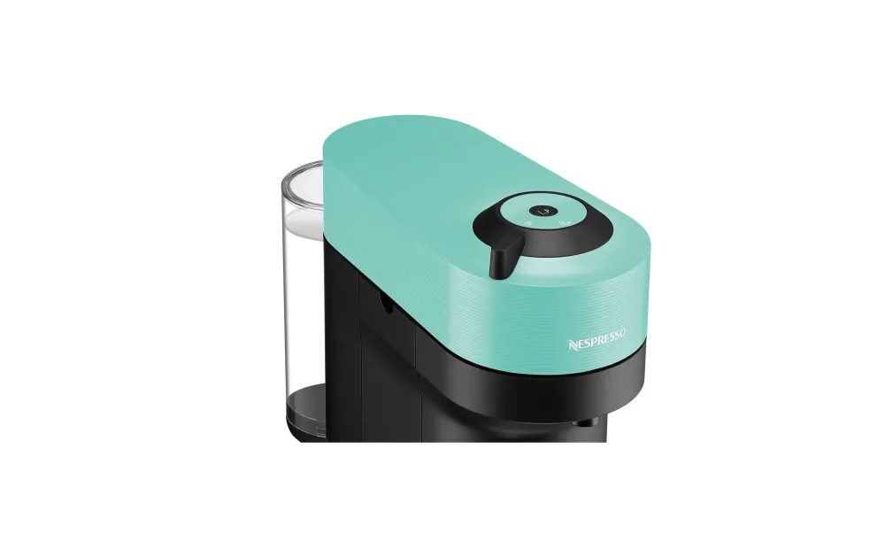 Krups Macchina per capsule Vertuo Pop – per Nespresso Vertuo, 0,6 l, nero/menta, 13,6 × 25 × 42,6 cm