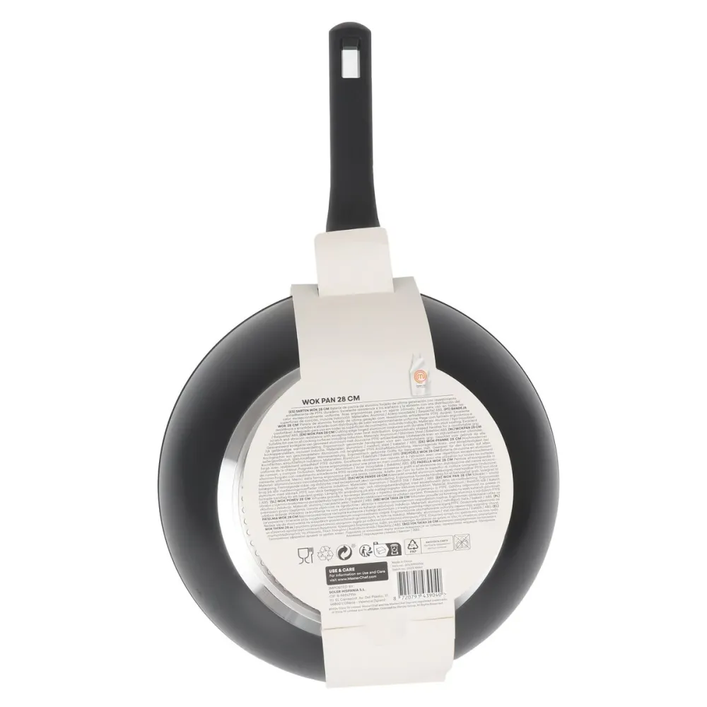 Padella Wok MasterChef 28 cm (6 Unità)
