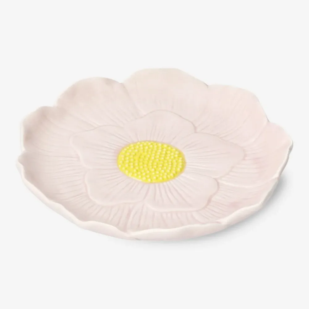 Piatto forma di fiore rosa