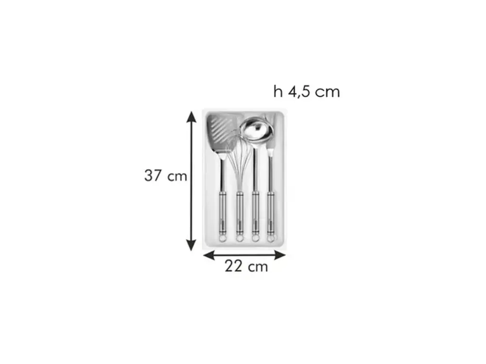 Porta utensili Tescoma FlexiSpace bianco plastica 37x22 cm