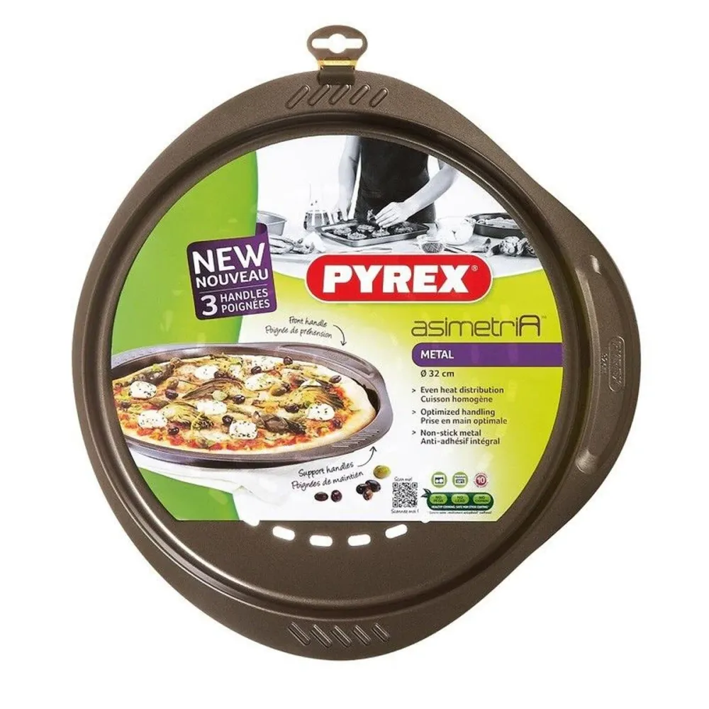Stampo per Pizza Pyrex Marrone Nero Metallo
