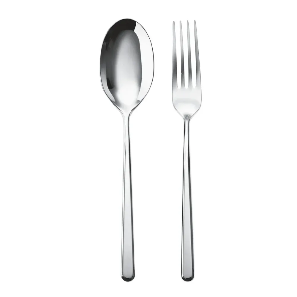 Sambonet - Linear - Set 2 posate servire Acciaio Mirror