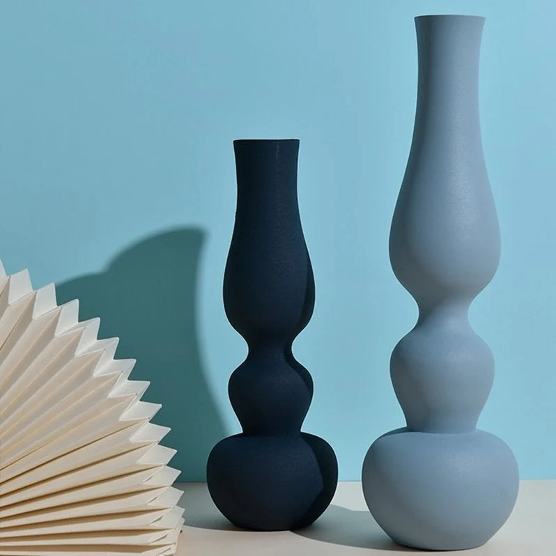 Set di 2 pezzi forma di calice nera e blu