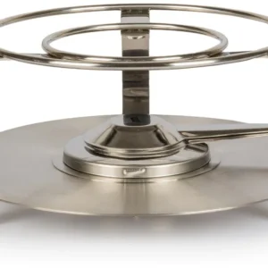 Stöckli Rechaud Ø 24 cm, acciaio inossidabile, argento