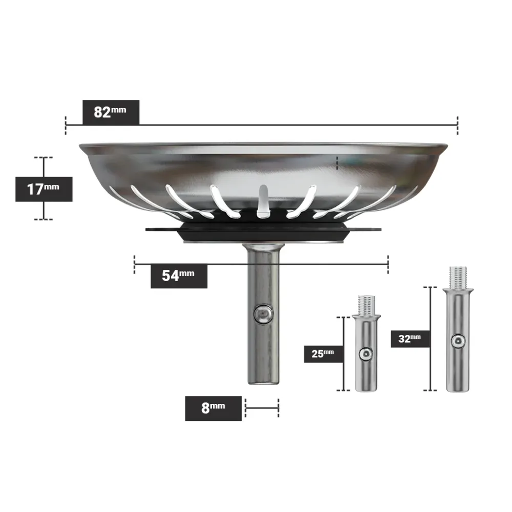 82 mm Scolapiatti per Lavello da Cucina