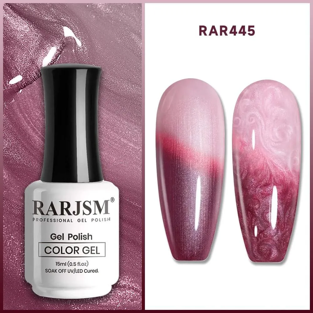 Grape Violet Color Changing Thread pearl gel nail polish 15ml #445
