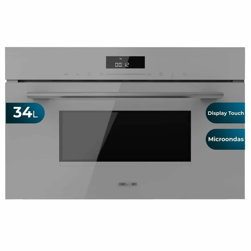 Microonde da Incasso Cecotec Bolero Hexa MW703800 1450 W Grigio 34 L