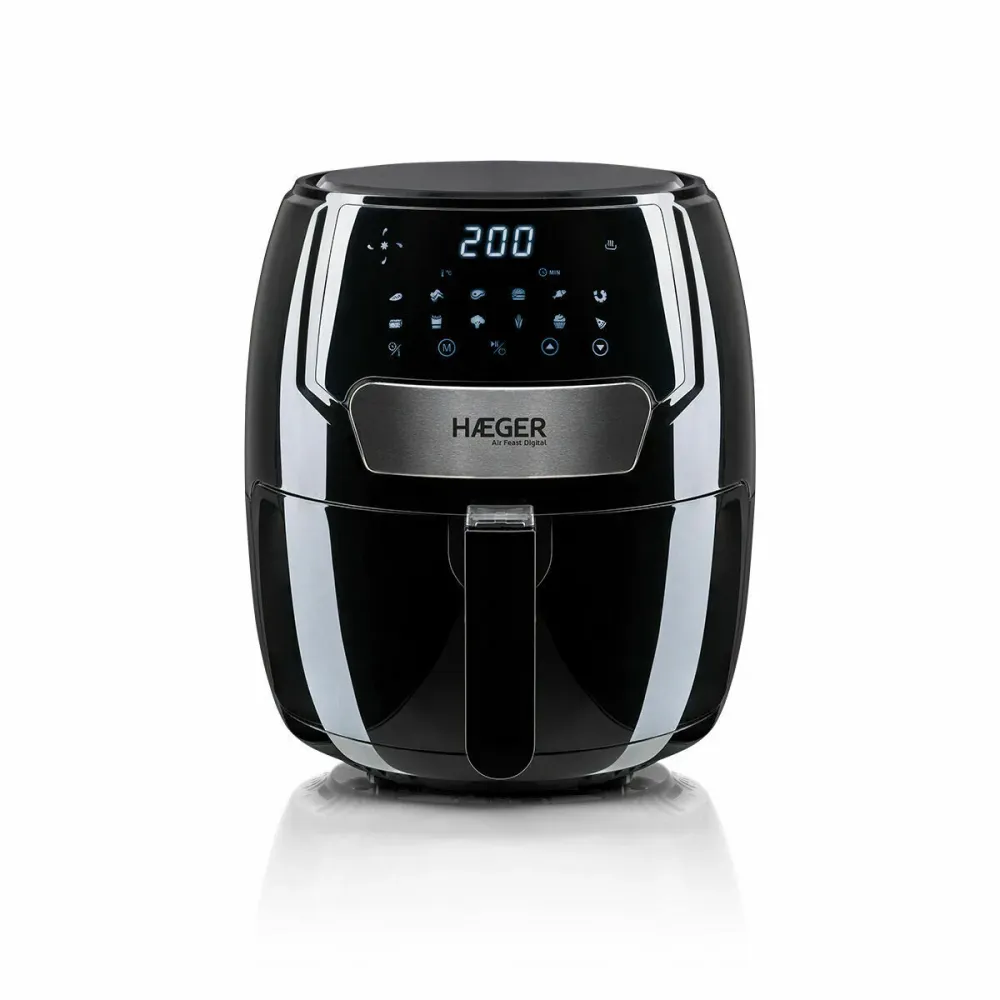 Friggitrice ad Aria Haeger AF-D37.003A Nero 1500 W 3,7 L