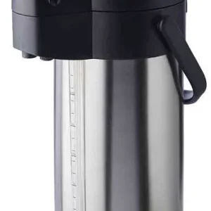 Caraffa sottovuoto con pompa APS -PREMIUM- Ø 15 cm altezza: 37 cm 3 litri acciaio inossidabile 18/8 polipropilene opaco do...