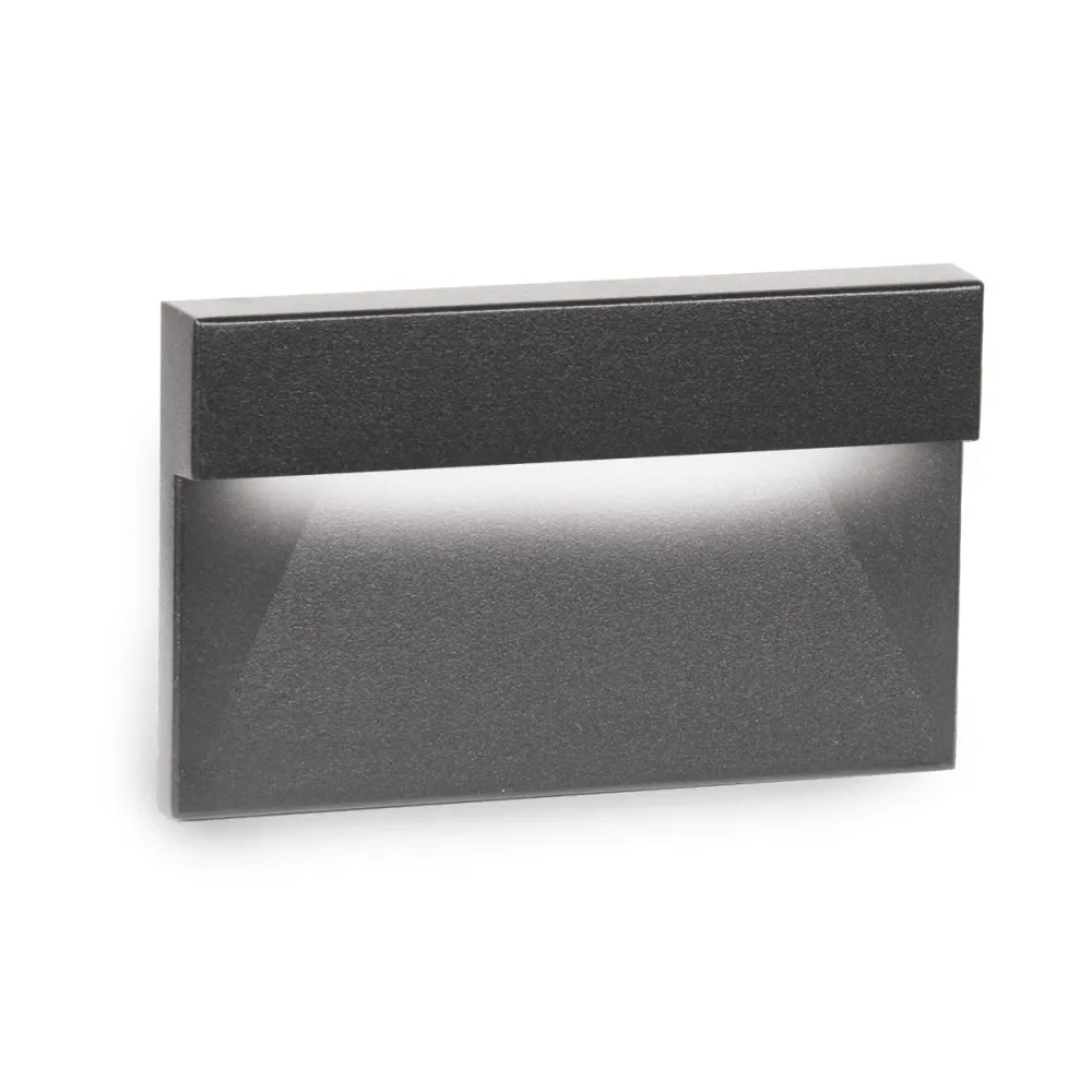 WAC Lighting - 4091-30BK - 9-15V Step And Wall Light - 3000K Rectangle Nero notte