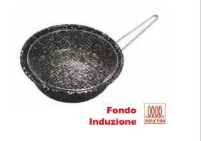 Friggitrice ferro smaltato con cestello cm 30 modello lady Omra
