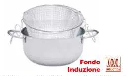 Friggitrice inox cm 28 modello lady Omra