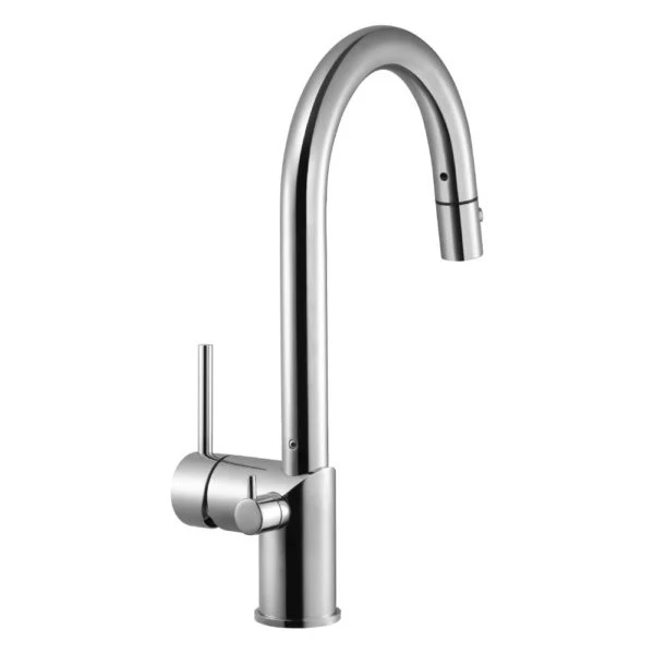 Hamat - SHPD-2000 PN - Doppio Function Pull Down Shut Off Valve Hot Water Polished Nickel