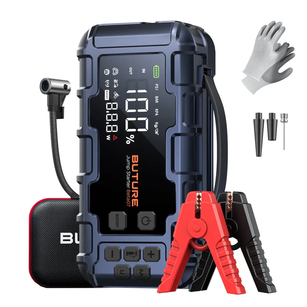 【I più votati】Buture Avviatore di emergenza per auto Beta07 6000A con compressore d'aria 160PSI