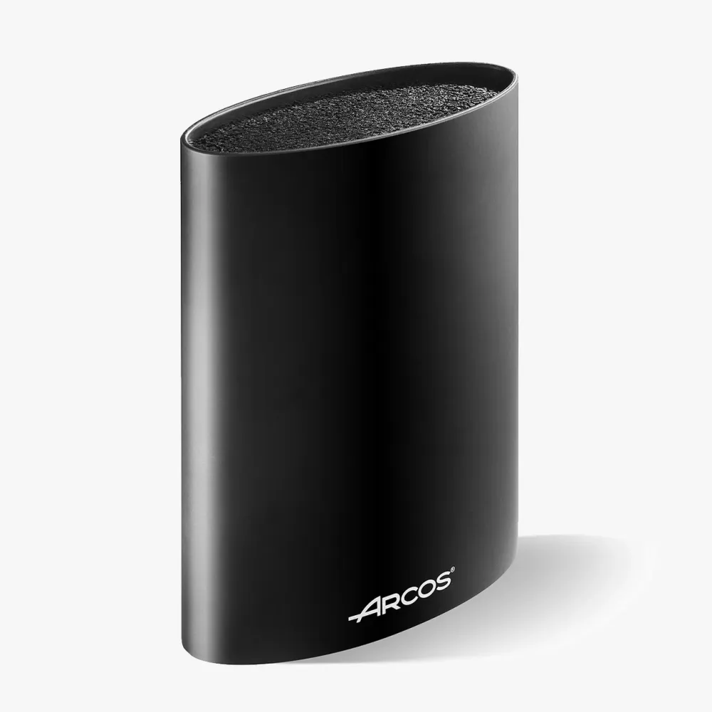 Porta coltelli ovale, colore nero, 220 x 160 x 65 mm