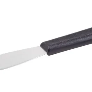 Coltello per spalmare APS 85 x 3 cm lunghezza 185 cm lama acciaio inossidabile manico polipropilene antiscivolo nero 88948