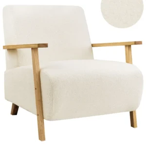 Poltrona LESJA Bouclé Beige distinto