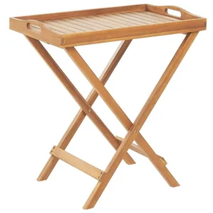 Acacia Wood Tea Table Light JAVA