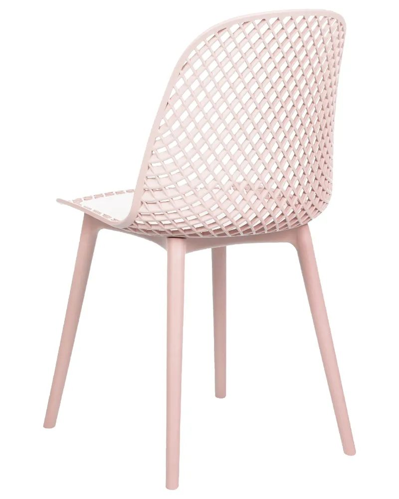 Set 4 Dining Chairs Pink EMORY