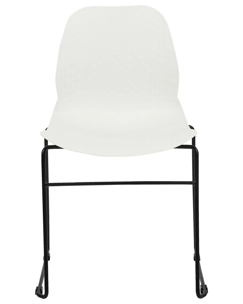 Set 4 Dining Chairs White PANORA