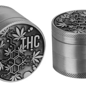 GRINDER “THC MOLECULES” graphics 3D FIRE- FLOW