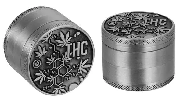 GRINDER “THC MOLECULES” graphics 3D FIRE- FLOW