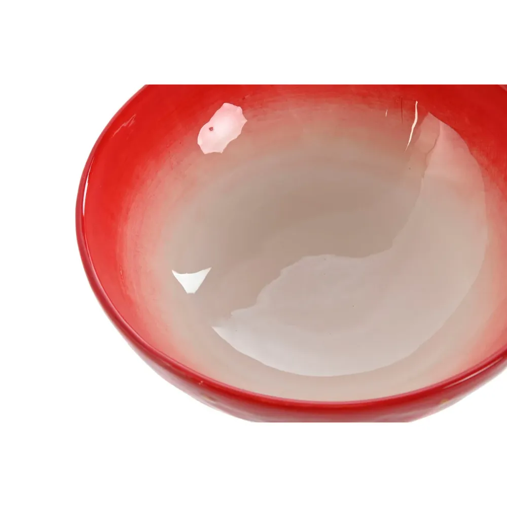 Ciotola Home ESPRIT Rosso Gres Recente 19,3 x 19,3 x 7 cm