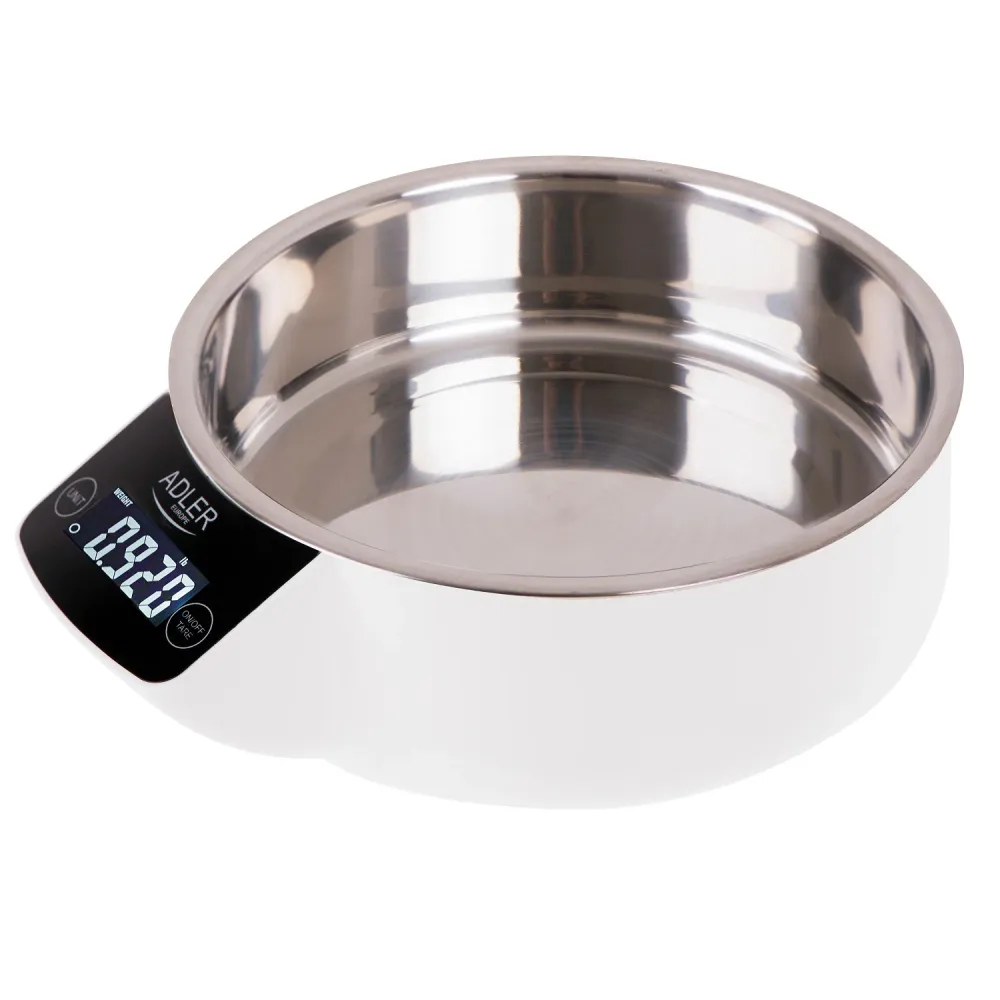 Adler AD 3166 Electronic Kitchen Scale Bowl 900ml Capacity Tare Function max. 5kg 1g Accuracy