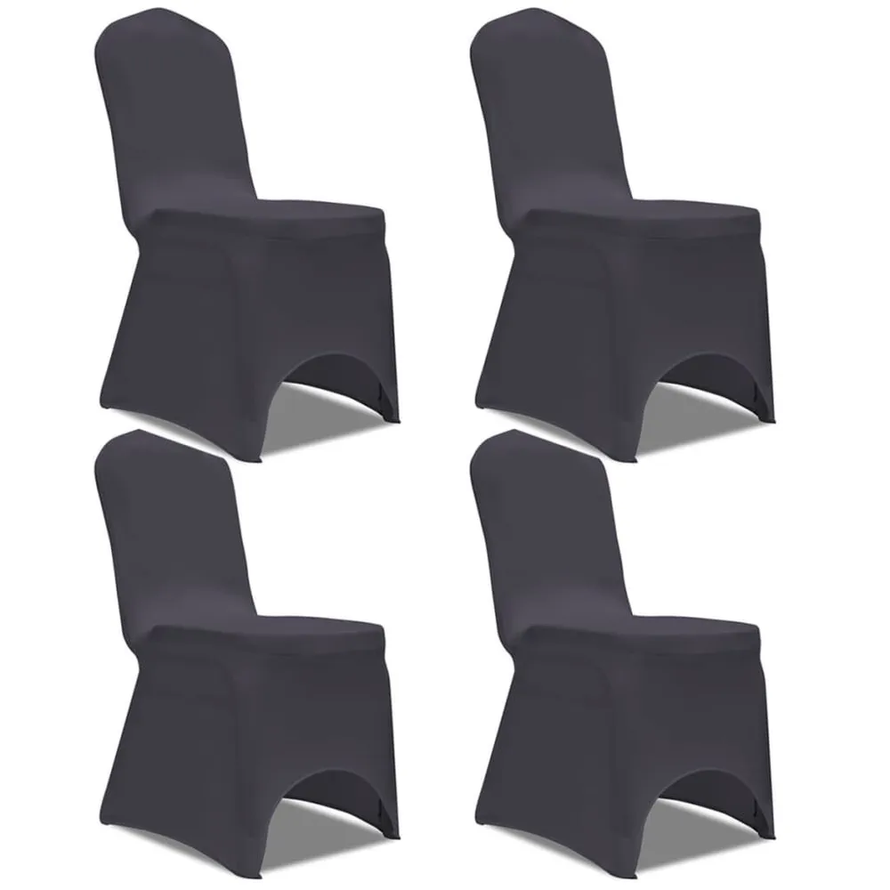 Affilacoltelli Manuale Fodera Elastica per Sedie 4 pz Antracite