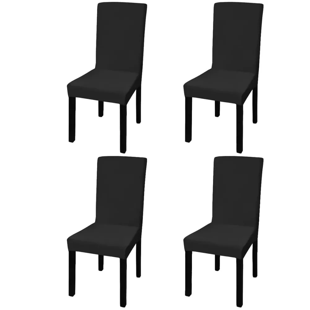 Fodera Elastica per Sedie 4 pz Nero per Chef