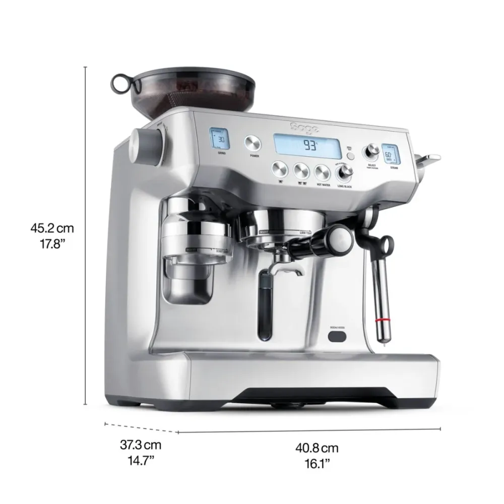 Macchina da Caffè Espresso Automatica con Macinacaffè e 2 Caldaie Oracle Sage