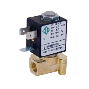 Elettrovalvola 1/8" 2 vie 24VAC, 8 bar 21JN1R0V23, macchina da caffè automatica,